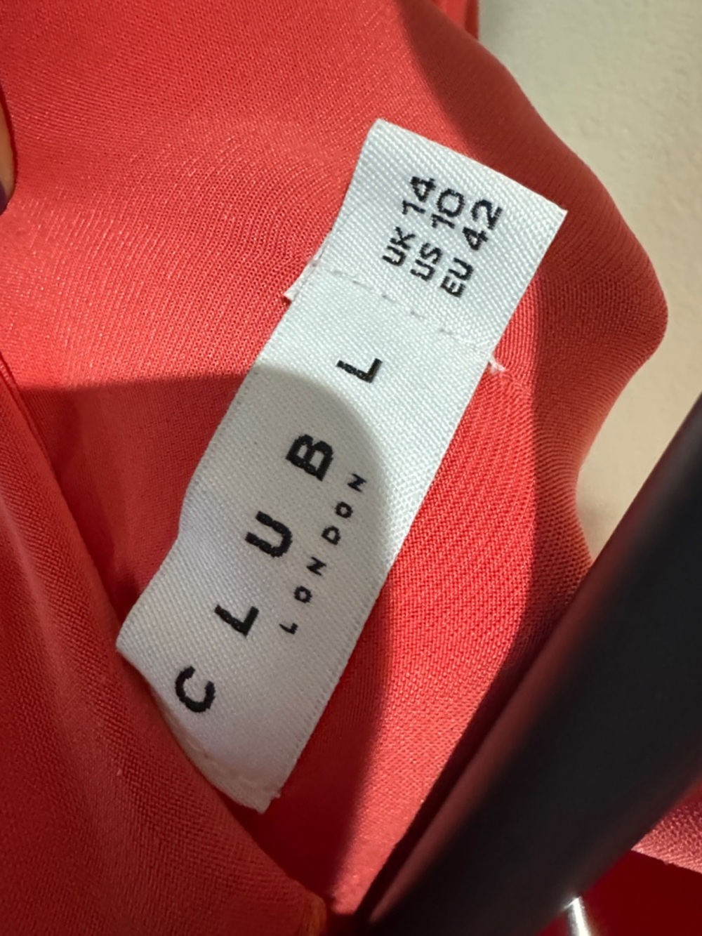 Club L London Alba Coral Maternity Halter Asymmetric Maxi Dress (Size 10) - Picture 10 of 14